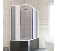 BOX DOCCIA CABINA ANGOLARE SOPRA VASCA A SOFFIETTO IN PVC 14 COLORI SU MISURA
