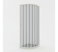 Box doccia a soffietto in PVC 75x75 cm H 185 mod. Loto con apertura laterale