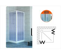 BOX DOCCIA ESTENSIBILE IN PVC BRIXO DELFINO 80X80