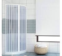 Box doccia Giove 80x80cm in pvc apertura semicircolare centrale