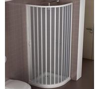 Box Doccia semicircolare in PVC a soffietto 80x80 cm