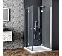 Box Doccia H200 Doppia Anta a Libro Frameless Trasparente 6mm