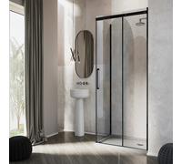 Box doccia Idralite vetro 8 MM mod. Prime Duo 1 Anta 75x110 CM col Black