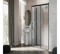 Box doccia Idralite vetro 8 MM mod. Prime Duo 1 Anta 90x120 CM col Black