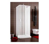 Box Doccia in PVC 75x75x75 cm a tre lati con apertura centrale Praga