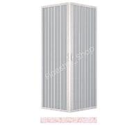 Box doccia in PVC Luna 2 Lati Apertura Angolare Varie Misure e Colori