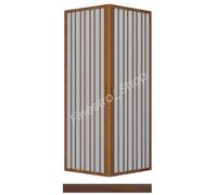Box doccia in PVC Luna 2 Lati Apertura Angolare Varie Misure e Colori