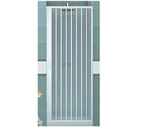 Box doccia in PVC Nicchia Larghezza 70-150 cm, H 185 cm mod. VERA, Bianco, Porta doccia apertura laterale una anta a soffietto, riducibile (Larghezza 140 cm, H 185 cm)