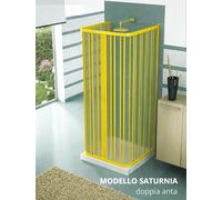 Box doccia in PVC Saturnia 3 Lati Apertura Centrale Varie Misure e Colori