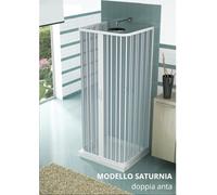 Box doccia in PVC Saturnia 3 Lati Apertura Centrale Varie Misure e Colori