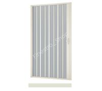 Rollplast BVEN2LONCC28110 Box doccia a soffietto, dim. 110 cm x H 185 cm, in PVC, a un lato, anta unica, con apertura laterale., Bianco