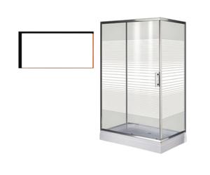 Box doccia in vetro 1 anta scorrevole modello MARGHERITA 120x80xH190 cm.
