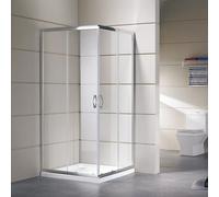 Box doccia in vetro con 2 ante scorrevoli modello DALIA 80x80xH190 cm