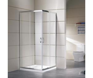 Box doccia in vetro con 2 ante scorrevoli modello DALIA 80x80xH190 cm