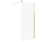 Box Doccia in Vetro Temperato Divisorio Senza Porta oro 80 x 190 cm