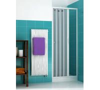 Box doccia a soffietto Liberte' dim. 80 cm x H 185 cm in PVC anta unica, con apertura laterale
