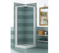 Box Doccia Luna in PVC 2 Lati Apertura Scorrevole Angolare a Soffietto