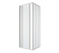 Box Doccia Mina in PVC 3 Lati Apertura Bilaterale Scorrevole con Doppia Anta a S