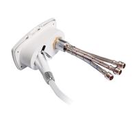 Box doccia New Edge bianca tubo nylon 4 m uscita trasversale - 1 PZ Osculati -