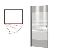 BOX DOCCIA PARETE DOCCIA PORTA BRIXO CICOGNA CM.80X185H
