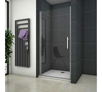 Box Doccia per Nicchia Porta Apertura Battente da 6 mm in Vetro Temperato Trasparente 70x195cm Anticalcare Profilo Cromo Lucido