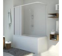 Box Doccia per Vasca Galassia in PVC 2 Lati Apertura Scorrevole Laterale a Soffi