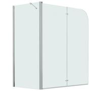 vidaXL Box Doccia Pieghevole a Libro in ESG 120x68x130 cm