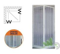 BOX DOCCIA PVC ESTENSIBILE 80/90 CM H 185 CM ANGOLARE CABINA BAGNO RIDUCIBILE