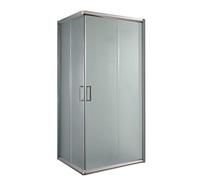 BOX CABINA DOCCIA BAGNO VETRO 70x70 QUADRATO ANGOLARE CRISTALLO SCORREVOLE