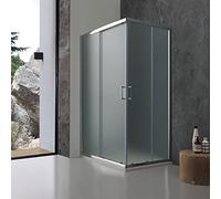 Box doccia rettangolare 70X120 cm cristallo opaco 6 mm | Giada