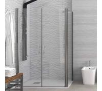 Box Doccia Saloon Apertura Interna Esterna e Lato Fisso H200 6mm