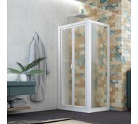 BOX DOCCIA SALOON 90X95 AP. 95 CM H 185 IN ACRILICO MOD. DELTA DUO
