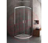 BOX DOCCIA SCORREVOLE CIRCOLARE, VETRO TEMPERATO 6 MM EASYCLEAN, 90X90 CM