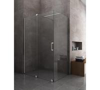 BOX DOCCIA SCORREVOLE PANNELLO FISSO + PORTA SCORREVOLE TIPO WALK-IN 8 MM H 200