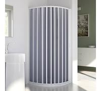 BOX DOCCIA SEMICIRCOLARE IN PVC ANGOLARE 70X90 CM R38 AP. LATERALE CABINA H185