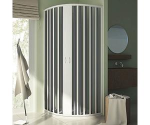 Box Doccia Semicircolare 80x80 CM H185 Raggio 55 PVC mod. Sharp Centrale