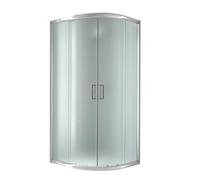 BOX CABINA DOCCIA BAGNO TONDO 80x80 SEMICIRCOLARE ANGOLARE CRISTALLO SCORREVOLE