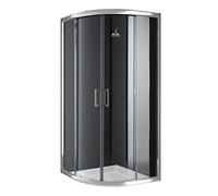 BOX CABINA 80x80 DOCCIA BAGNO TONDO SEMICIRCOLARE ANGOLARE CRISTALLO SCORREVOLE