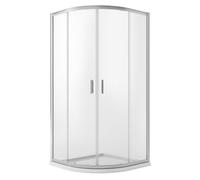 Box Doccia Semicircolare 80x80 H198 Trasparente 6mm mod. Ready