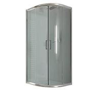 Idralite Box Doccia Semicircolare 90x90 H185 Trasparente 6mm MOD. Alabama