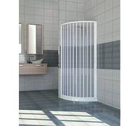 Box Doccia semicircolare in PVC a soffietto 80x80 cm