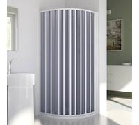 BOX DOCCIA CABINA SEMICIRCOLARE ANGOLARE PVC 1ANTA SCORREVOLE LATERALE 185 PROMO