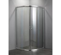 BOX DOCCIA SEMICIRCOLARE NOLAN 80X80 CROMO CRISTALLO SP 6MM