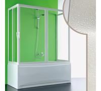 BOX DOCCIA SOPRA VASCA 70x150x70 CM 3 LATI PVC CRILEX ACRILICO ANTA SCORREVOLE