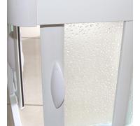 BOX DOCCIA SOPRA VASCA ANGOLARE IN PVC CRILEX ACRILICO ANTA SCORREVOLE BIANCO