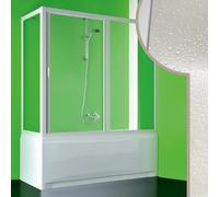 BOX DOCCIA SOPRA VASCA 75x150 CM IN PVC CRILEX ACRILICO ANTA SCORREVOLE CENTRALE