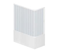 BOX DOCCIA 70x140 CM CABINA ANGOLARE SOPRA VASCA A SOFFIETTO IN PVC VARI COLORI
