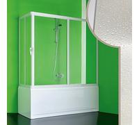 BOX DOCCIA SOPRA VASCA 80x180CM ANGOLARE IN PVC CRILEX ACRILICO ANTA SCORREVOLE