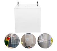 Box doccia trasparente per vasca da bagno per uccelli appeso per Piccoli