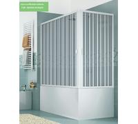 BOX DOCCIA VASCA CABINA SOFFIETTO BAGNO 2 LATI DUE ANGOLARE IN PVC RIDUCIBILE